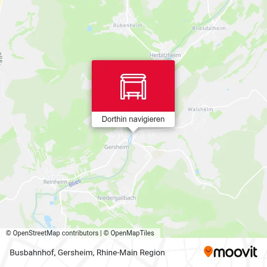 Busbahnhof, Gersheim Karte