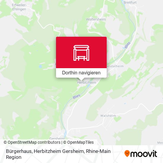 Bürgerhaus, Herbitzheim Gersheim Karte
