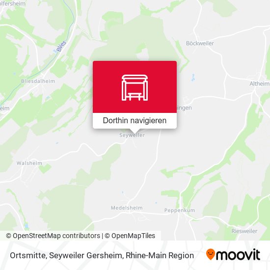 Ortsmitte, Seyweiler Gersheim Karte