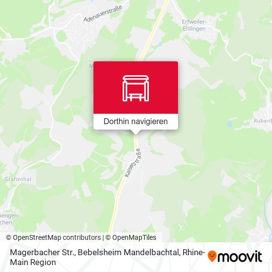 Magerbacher Str., Bebelsheim Mandelbachtal Karte