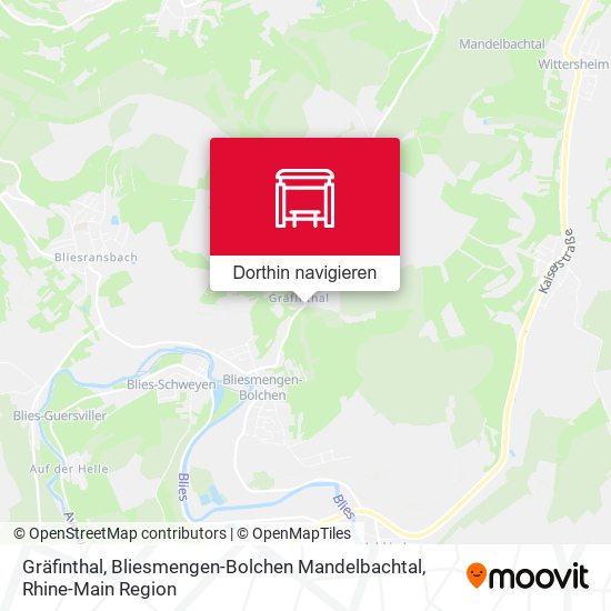 Gräfinthal, Bliesmengen-Bolchen Mandelbachtal Karte