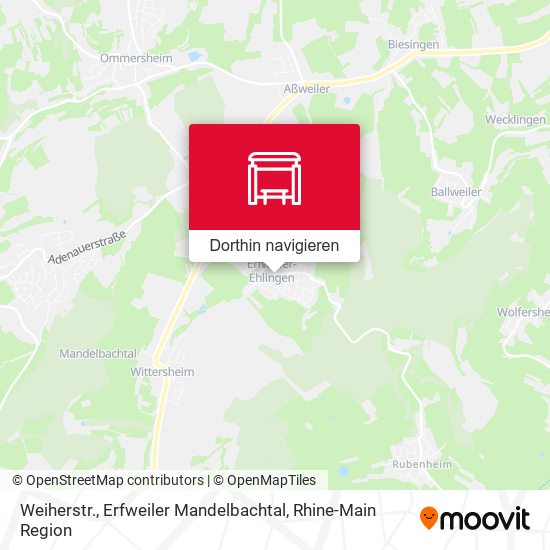 Weiherstr., Erfweiler Mandelbachtal Karte