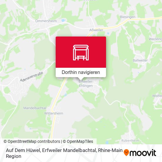 Auf Dem Hüwel, Erfweiler Mandelbachtal Karte
