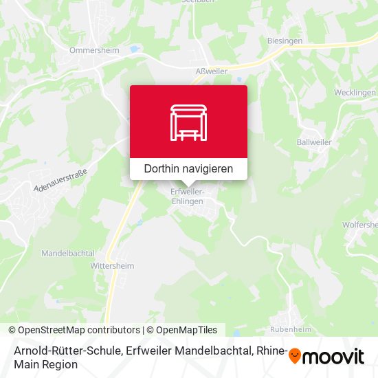 Arnold-Rütter-Schule, Erfweiler Mandelbachtal Karte