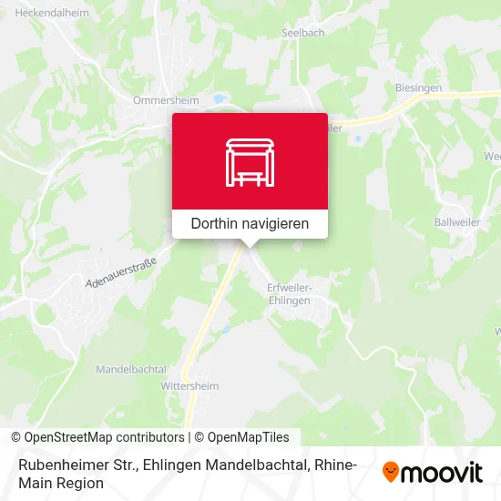 Rubenheimer Str., Ehlingen Mandelbachtal Karte