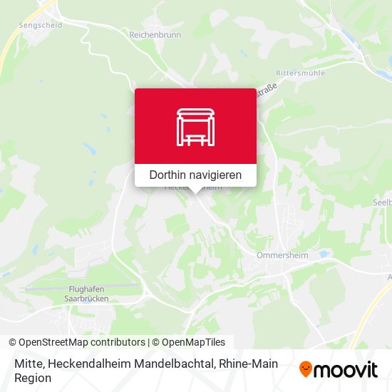 Mitte, Heckendalheim Mandelbachtal Karte