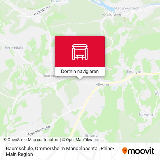 Baumschule, Ommersheim Mandelbachtal Karte
