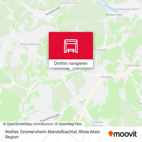 Weiher, Ommersheim Mandelbachtal Karte