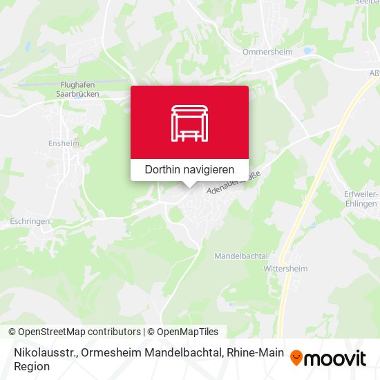 Nikolausstr., Ormesheim Mandelbachtal Karte
