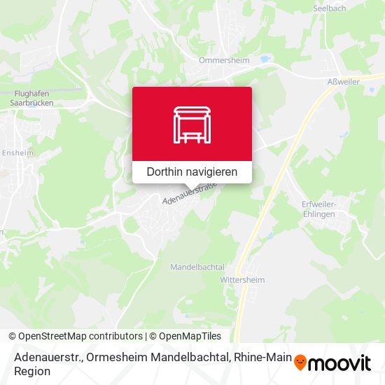 Adenauerstr., Ormesheim Mandelbachtal Karte
