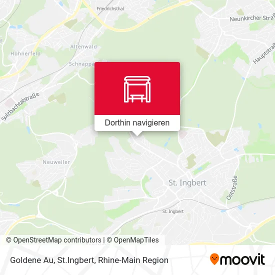 Goldene Au, St.Ingbert Karte