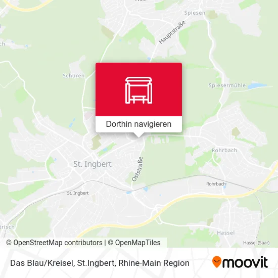 Das Blau/Kreisel, St.Ingbert Karte