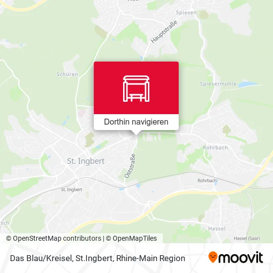 Das Blau/Kreisel, St.Ingbert Karte