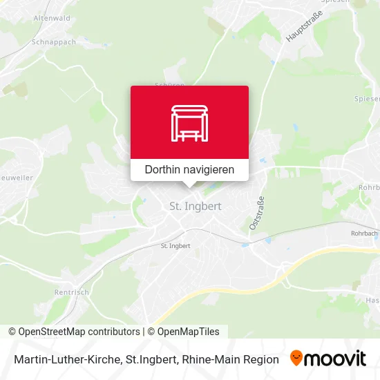 Martin-Luther-Kirche, St.Ingbert Karte