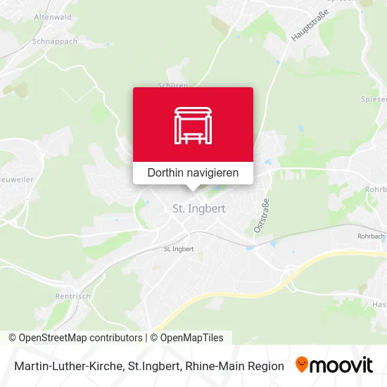 Martin-Luther-Kirche, St.Ingbert Karte