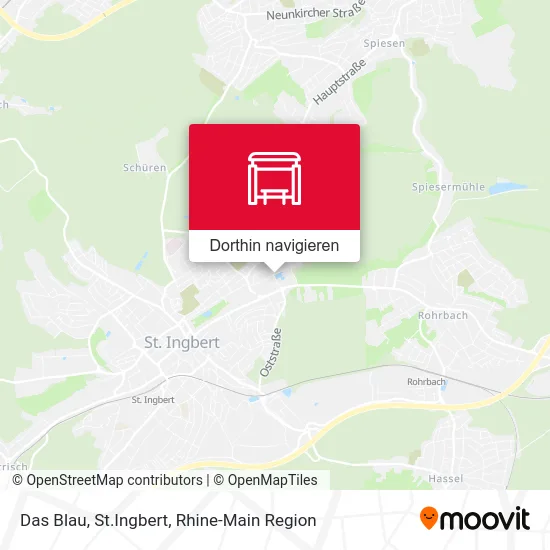 Das Blau, St.Ingbert Karte