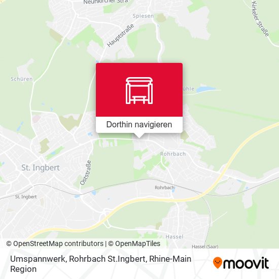 Umspannwerk, Rohrbach St.Ingbert Karte