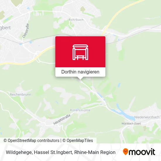 Wildgehege, Hassel St.Ingbert Karte