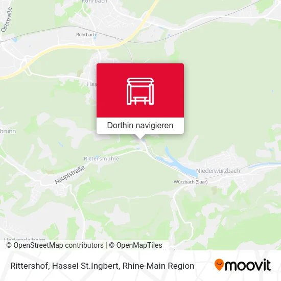 Rittershof, Hassel St.Ingbert Karte