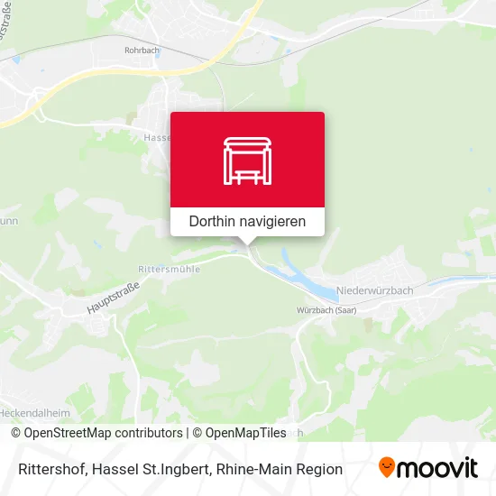 Rittershof, Hassel St.Ingbert Karte