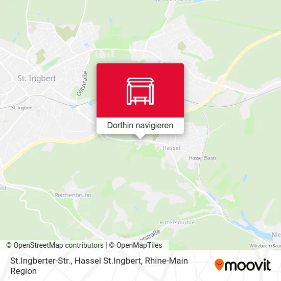 St.Ingberter-Str., Hassel St.Ingbert Karte