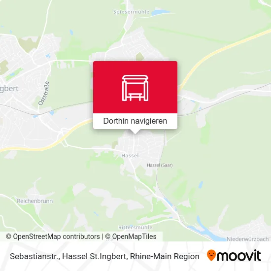 Sebastianstr., Hassel St.Ingbert Karte