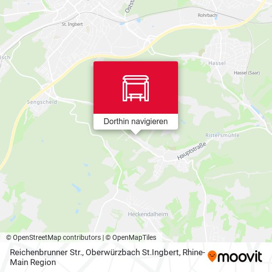 Reichenbrunner Str., Oberwürzbach St.Ingbert Karte