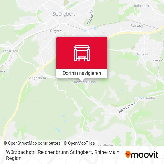 Würzbachstr., Reichenbrunn St.Ingbert Karte