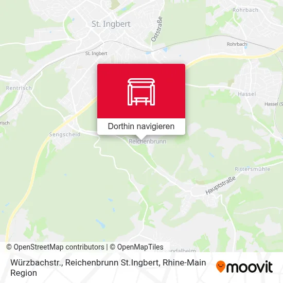 Würzbachstr., Reichenbrunn St.Ingbert Karte