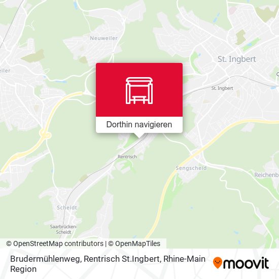 Brudermühlenweg, Rentrisch St.Ingbert Karte
