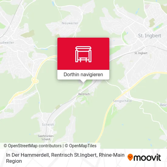 In Der Hammerdell, Rentrisch St.Ingbert Karte