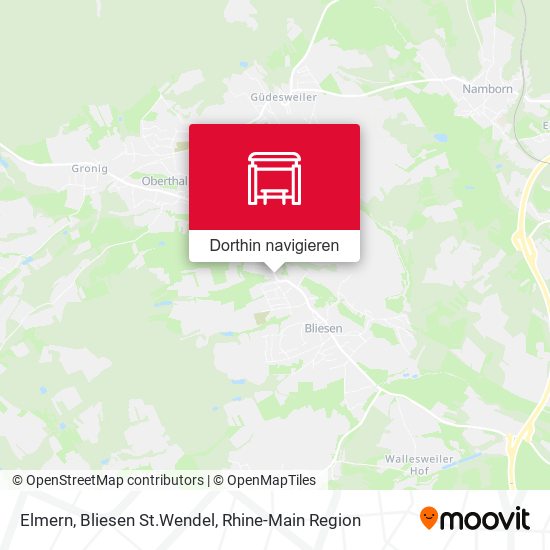 Elmern, Bliesen St.Wendel Karte