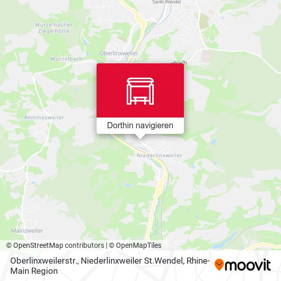 Oberlinxweilerstr., Niederlinxweiler St.Wendel Karte