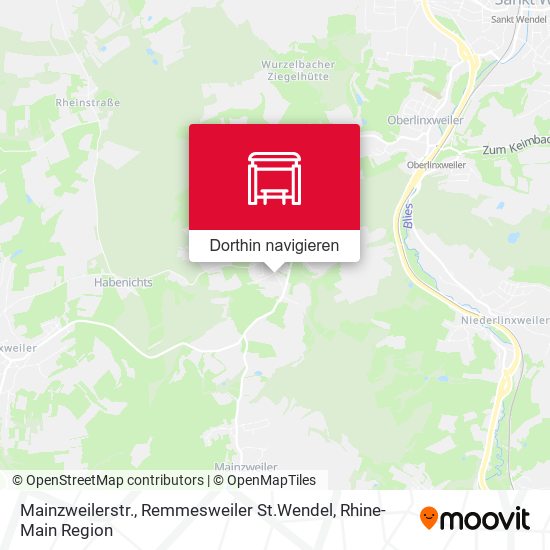 Mainzweilerstr., Remmesweiler St.Wendel Karte