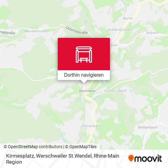Kirmesplatz, Werschweiler St.Wendel Karte