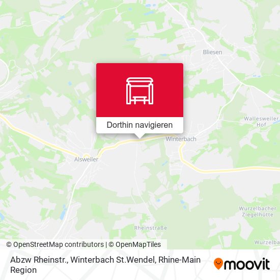 Abzw Rheinstr., Winterbach St.Wendel Karte