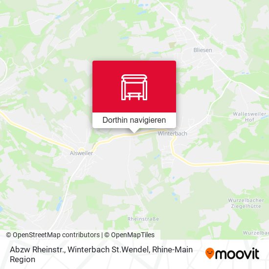 Abzw Rheinstr., Winterbach St.Wendel Karte