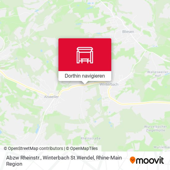 Abzw Rheinstr., Winterbach St.Wendel Karte