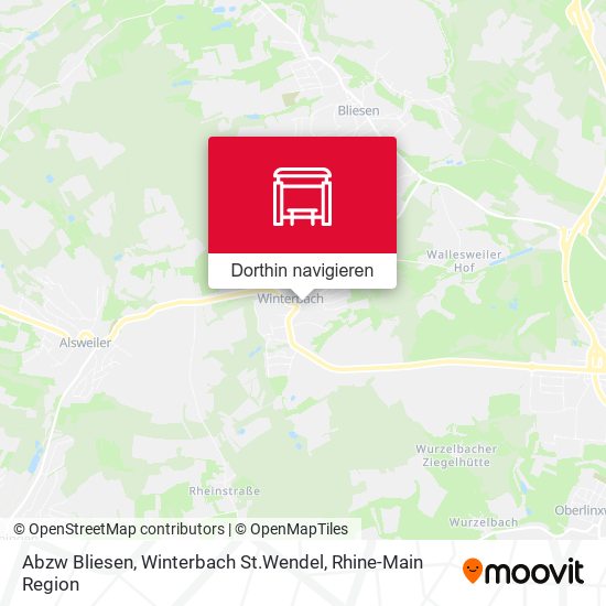 Abzw Bliesen, Winterbach St.Wendel Karte