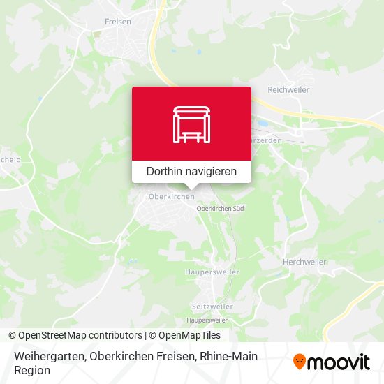 Weihergarten, Oberkirchen Freisen Karte