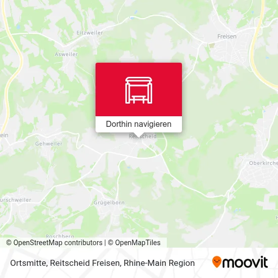 Ortsmitte, Reitscheid Freisen Karte