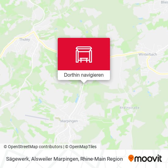 Sägewerk, Alsweiler Marpingen Karte