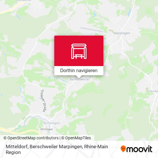 Mitteldorf, Berschweiler Marpingen Karte