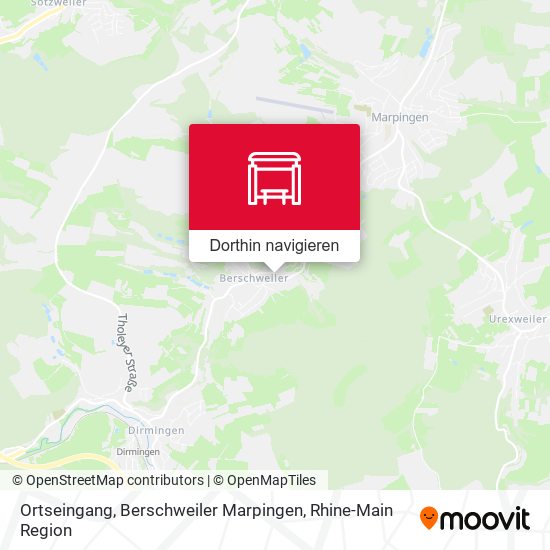 Ortseingang, Berschweiler Marpingen Karte