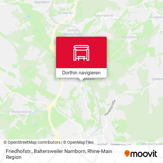 Friedhofstr., Baltersweiler Namborn Karte