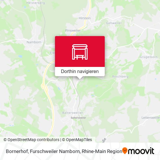 Bornerhof, Furschweiler Namborn Karte
