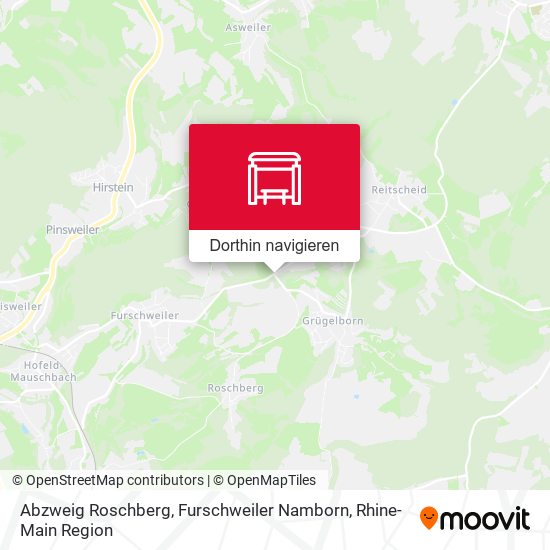 Abzweig Roschberg, Furschweiler Namborn Karte