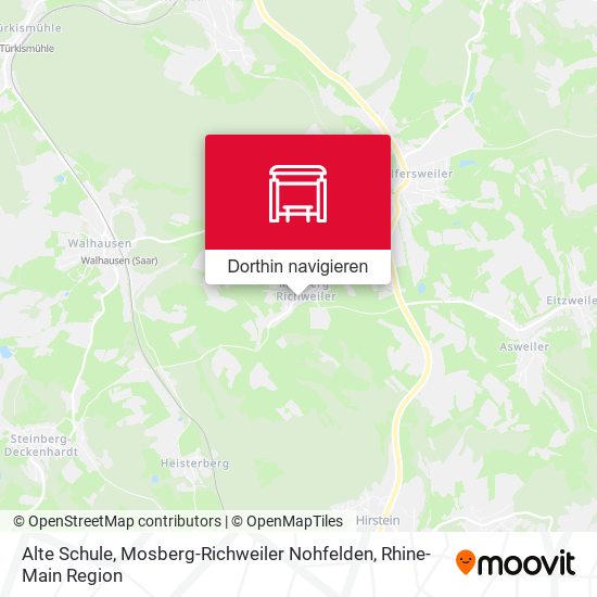 Alte Schule, Mosberg-Richweiler Nohfelden Karte