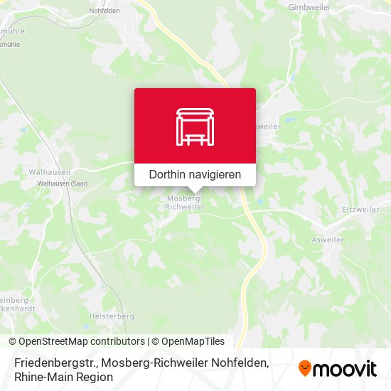 Friedenbergstr., Mosberg-Richweiler Nohfelden Karte