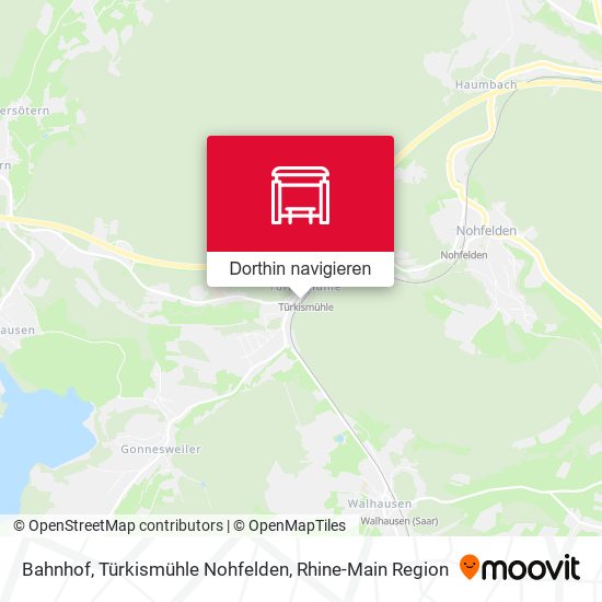 Bahnhof, Türkismühle Nohfelden Karte